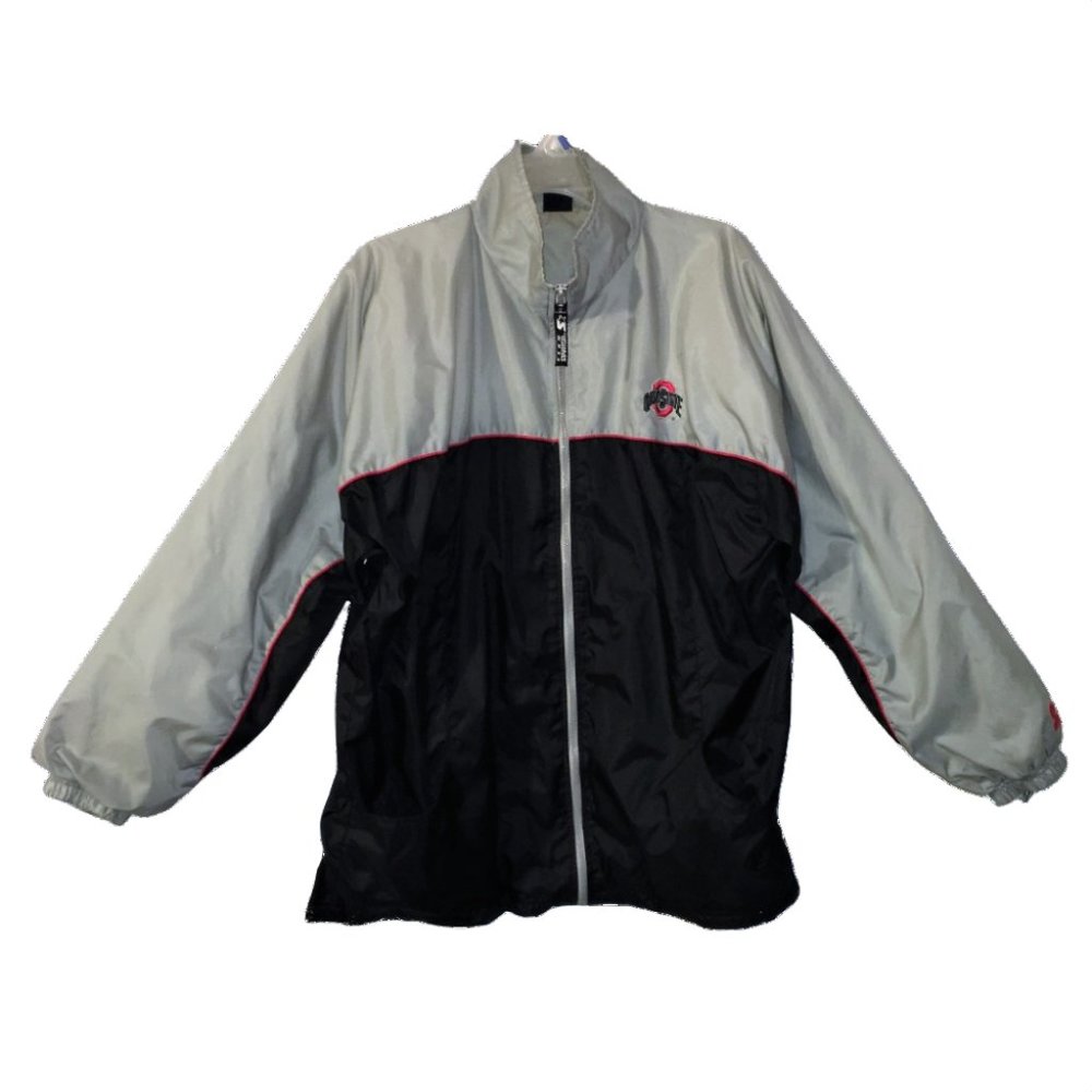 Starter Nylon Jacket Windbreaker Ohio State Buckeyes Size L